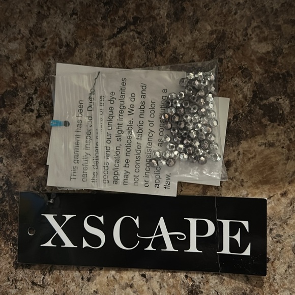 Women's Formal Dress Sz 8 Light Blue Floaty XSCAPE Studded Split Sleeve
Chiffon - Picture 15 of 15